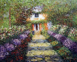 "A Pathway in Monet's Garden at Giverny" Claude Monet